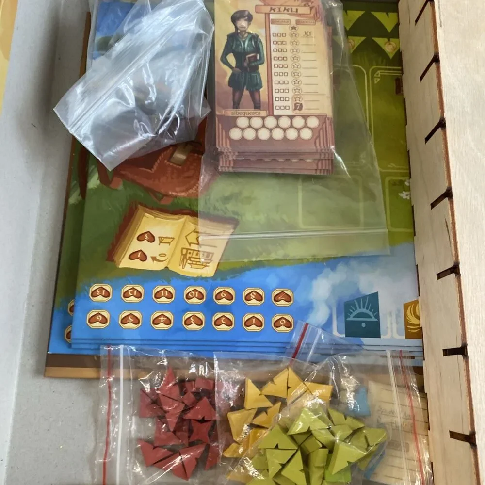 Near and Far Board Game w/ Amber Mines Expansion - Red Raven Games - Complete